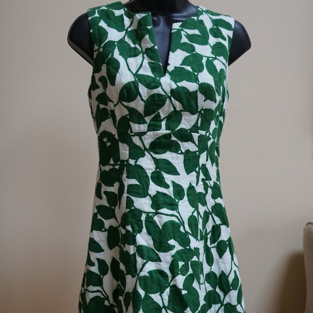 Kate Spade Green and White Dress